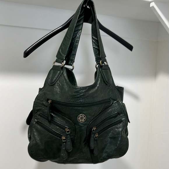 RUSTED HORSESHOE PURSE GREEN - Picture 1 of 7